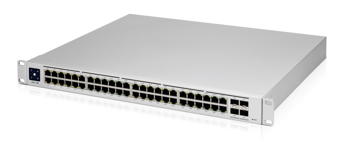 USW-PRO-48-POE Ubiquiti UniFi Pro 48-Port PoE Managed L2/L3 Gigabit Ethernet (10/100/1000) Power over Ethernet (PoE) 1U Silver