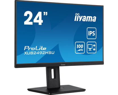 XUB2492HSU-B6 iiyama XUB2492HSU-B6 computer monitor 60.5 cm (23.8") 1920 x 1080 pixels Full HD LED Black