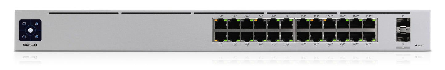 USW-PRO-24-POE Ubiquiti UniFi Pro 24-Port PoE Managed L2/L3 Gigabit Ethernet (10/100/1000) Power over Ethernet (PoE) 1U Silver