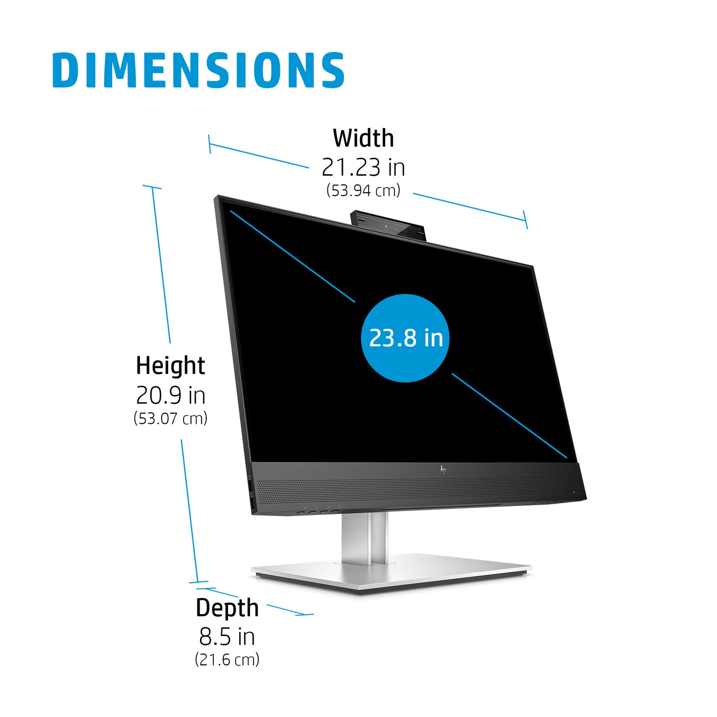 169L0AA#ABU HP E24mv G4 FHD Conferencing Monitor computer monitor 60.5 cm (23.8") 1920 x 1080 pixels Full HD Black, Silver