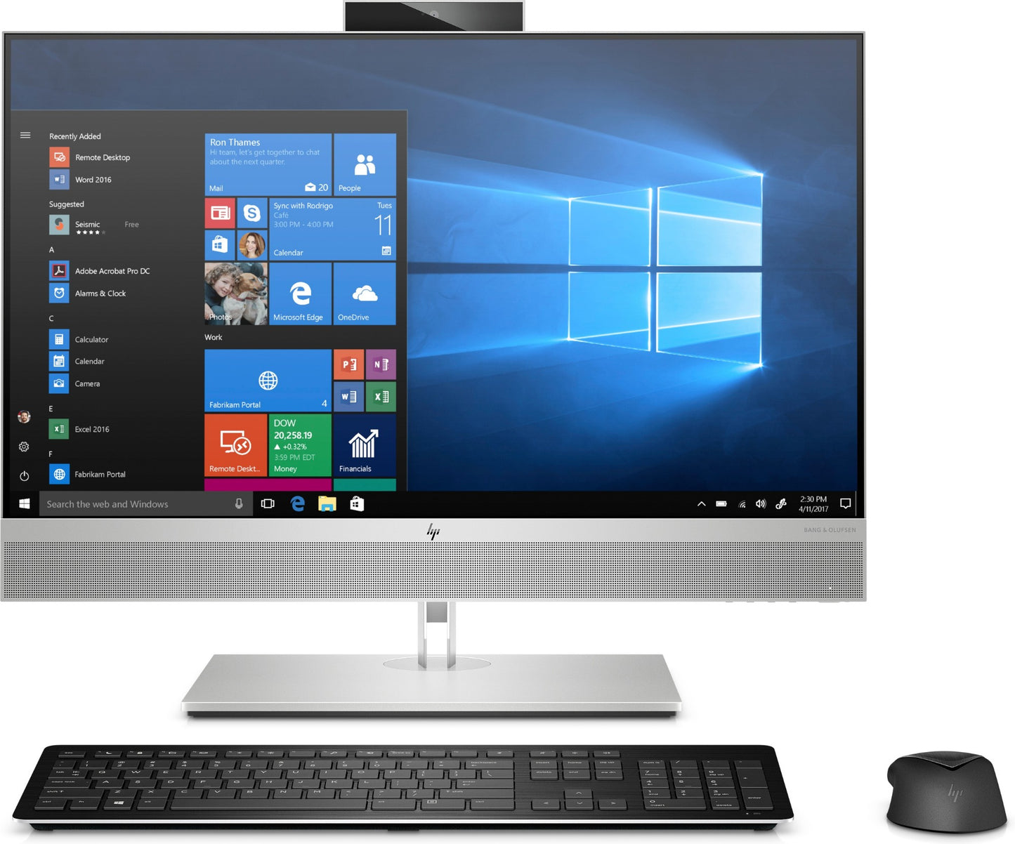 4M749EA#ABU HP EliteOne 800 G6 Intel® Core™ i5 i5-10500 60.5 cm (23.8") 1920 x 1080 pixels All-in-One PC 8 GB DDR4-SDRAM 256 GB SSD Windows 11 Pro Wi-Fi 6 (802.11ax) Silver